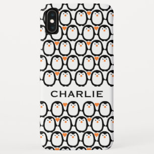 Pinguin-Liebe für kundenspezifische Monogramm-Tele Case-Mate iPhone Hülle