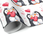 Pinguin-Liebe Geschenkpapier (Rolleneckpunkt)