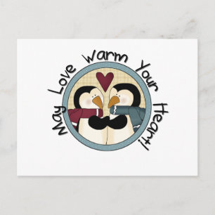 Pinguin Liebe Holiday Shirts und Geschenke Feiertagspostkarte