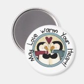Pinguin Liebe Holiday Shirts und Geschenke Magnet (Vorderseite/Rückseite)