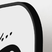 Pinguin Liebe individuellen Namen & Datum Pickleball Schläger (Linke Seite)