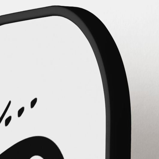 Pinguin Liebe individuellen Namen & Datum Pickleball Schläger (Linke Seite)