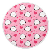 Pinguin-Liebe Keramikknauf (Vorderseite)