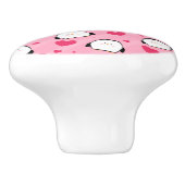 Pinguin-Liebe Keramikknauf (Seitenansicht)