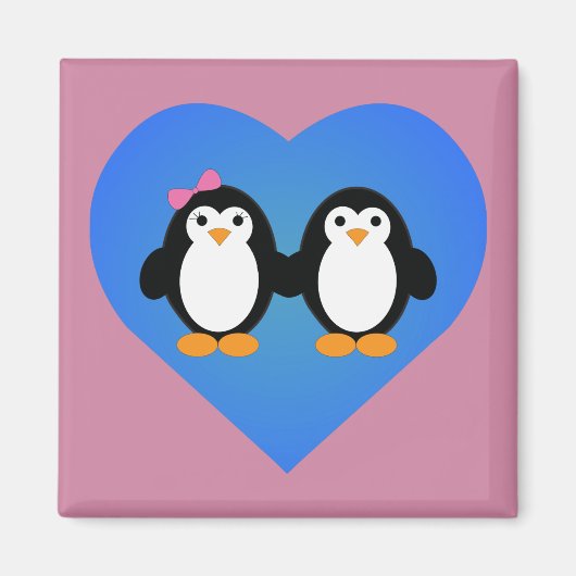 Pinguin-Liebe Magnet (Vorne)