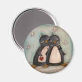 Pinguin Liebe - Magnet (Vorderseite/Rückseite)