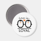 Pinguin-Liebe Magnet (Vorderseite/Rückseite)