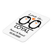 Pinguin-Liebe-Magnet Magnet (Linke Seite)