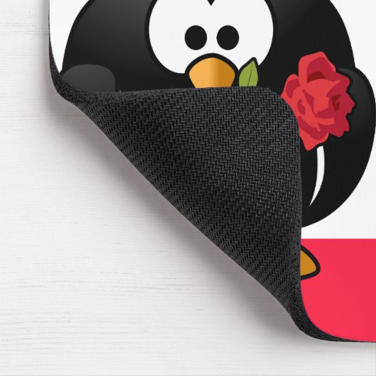 Pinguin Liebe Mousepad (Ecke)