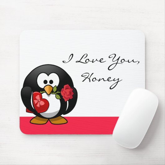 Pinguin Liebe Mousepad (Mit Mouse)
