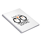 Pinguin-Liebe-Notebooks Notizblock (Rechte Seite)