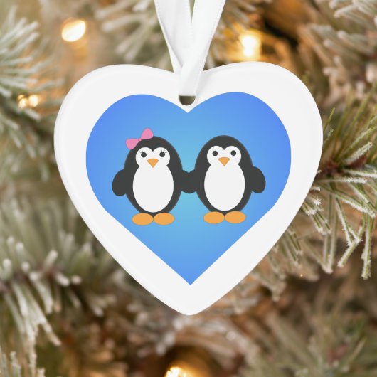 Pinguin-Liebe Ornament (Baum)