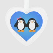 Pinguin-Liebe Ornament (Vorderseite)