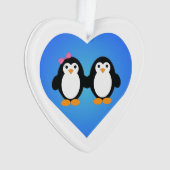 Pinguin-Liebe Ornament (Vorderseite)