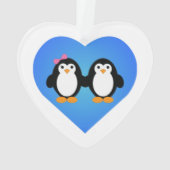 Pinguin-Liebe Ornament (Rückseite)
