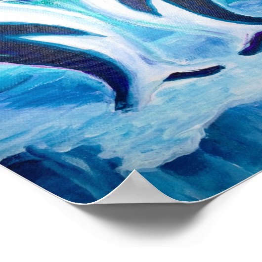 Pinguin-Liebe Poster (Ecke)