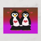 Pinguin-Liebe Postkarte (Vorderseite)
