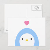 Pinguin-Liebe Postkarte (Vorne/Hinten)