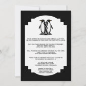Pinguin Liebe Probe Abendessen Einladung (Vorderseite)