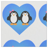 Pinguin-Liebe Stoff (Nahaufnahme)