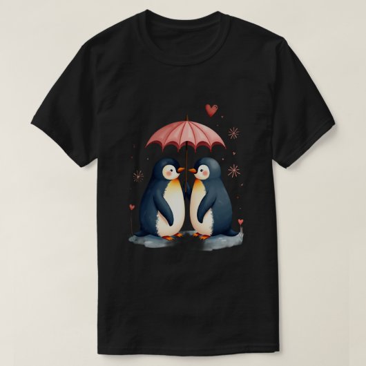 Pinguin Liebe T-Shirt (Design vorne)