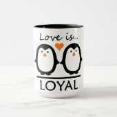 Pinguin-Liebe Tasse (Zentrum)
