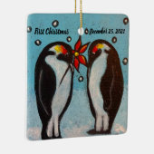 Pinguin Liebe Weihnachtsschmuck (Rechts)