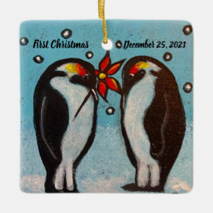 Pinguin Liebe Weihnachtsschmuck