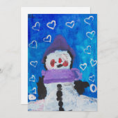 Pinguin Lieben Wintercard Feiertagskarte (Vorne/Hinten)