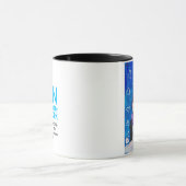 Pinguin Lieben Wintercard Tasse (Zentrum)