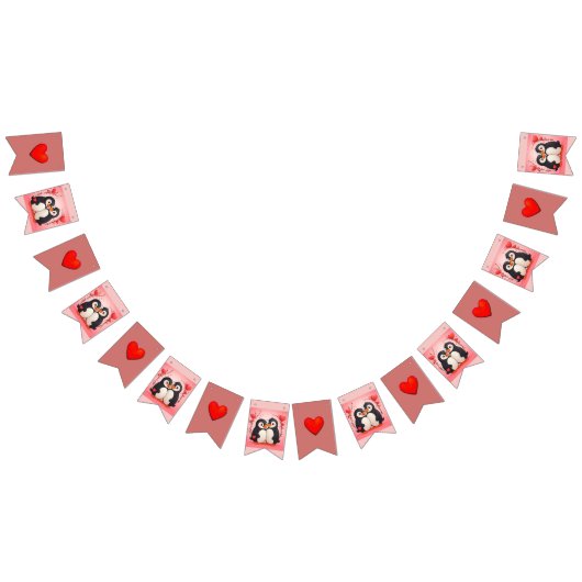 Pinguin-Liebesbanner (1) Wimpelkette (Alle)