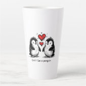 Pinguin-Liebesparade Milchtasse (Vorderseite)
