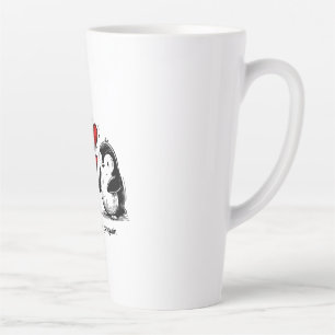 Pinguin-Liebesparade Milchtasse