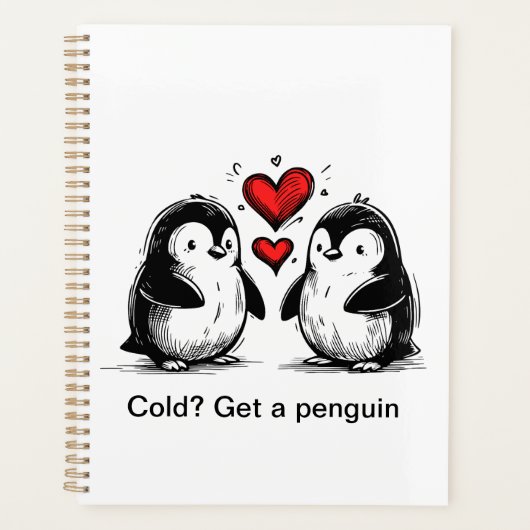 Pinguin-Liebesparade Planer (Vorderseite)