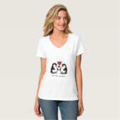Pinguin-Liebesparade T-Shirt (Vorderseite Vollansicht)
