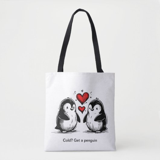 Pinguin-Liebesparade Tasche (Vorderseite)