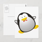 Pinguin Linux-Bildertux Postkarte (Vorne/Hinten)
