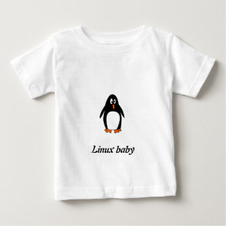 Pinguin-Linux-Smokingbild Baby T-shirt