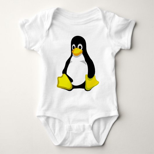 Pinguin Linux Tux Baby Strampler (Vorderseite)