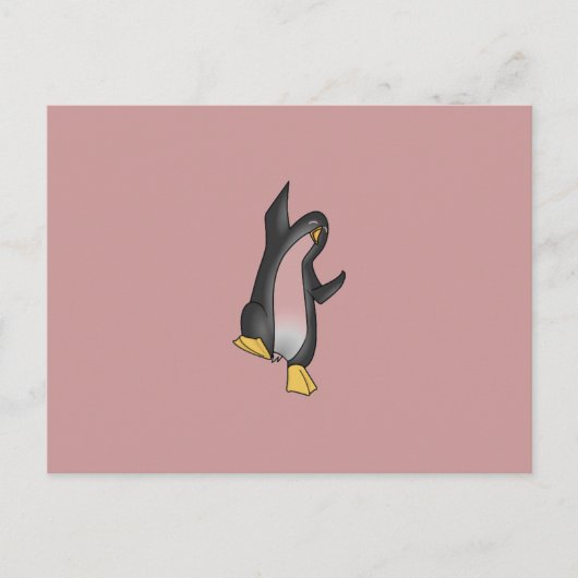 Pinguin-Linux-Tux-Bild Postkarte (Vorderseite)