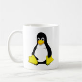 Pinguin Linux Tux Kaffeetasse (Links)
