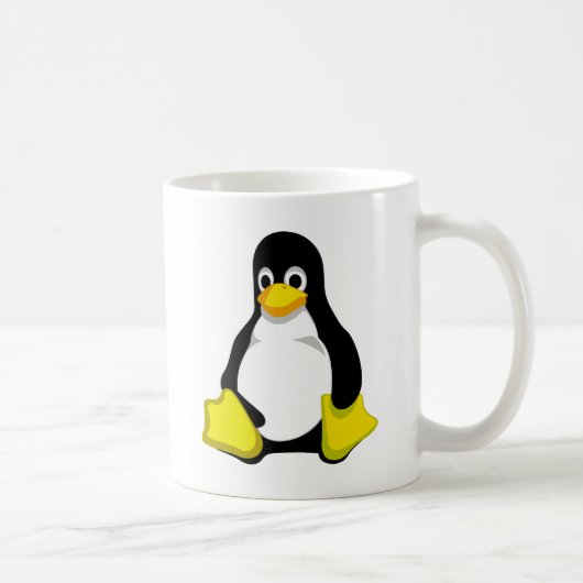 Pinguin Linux Tux Kaffeetasse (Rechts)
