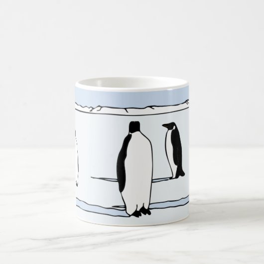 Pinguin Lover Bird Snow Winter Tasse (Mittel)