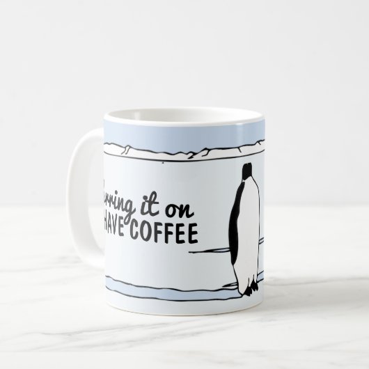 Pinguin Lover bringt es auf Tasse (Vorderseite Links)