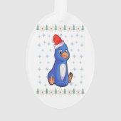 Pinguin Lover Ornament | Zuhause Décoration (Rückseite)