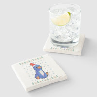 Pinguin Lover Stone Untersetzer| Lover Stone Unter