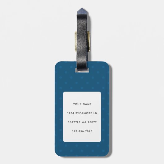 Pinguin Luggage Tags Gepäckanhänger (Rückseite vertikal)