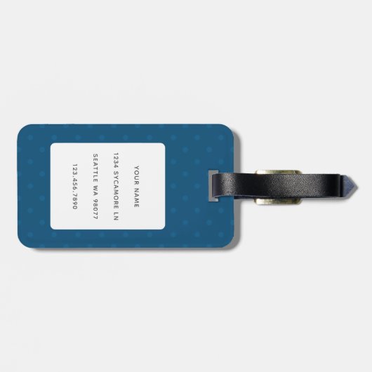 Pinguin Luggage Tags Gepäckanhänger (Rückseite horizontal)