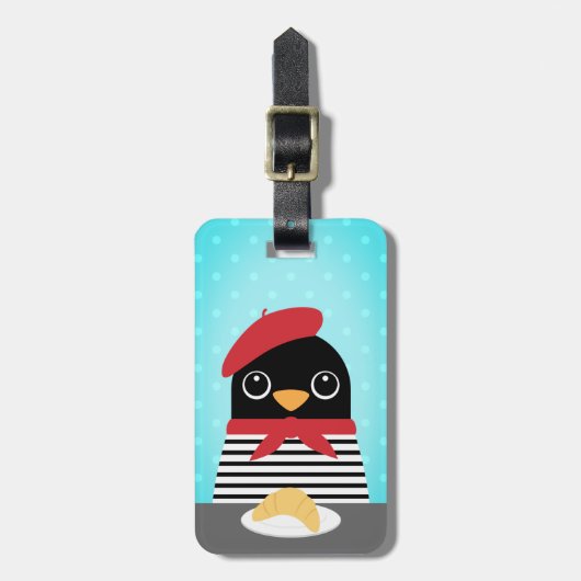 Pinguin Luggage Tags Gepäckanhänger (Vorderseite vertikal)