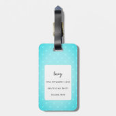 Pinguin Luggage Tags Gepäckanhänger (Rückseite vertikal)